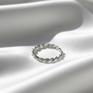 Beuni Twisted Rope Silver Ring